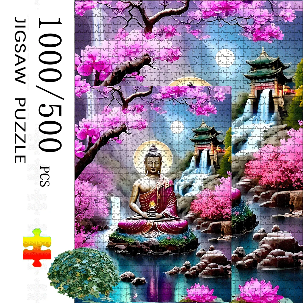 Board Game Zen - 1000/500 قطعة بازل قطع زن مع