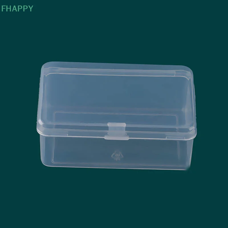 Plastic Transparent Storage Box Square Small Items Case Packing Boxes Jewelry Beads Container Sundries Organizer