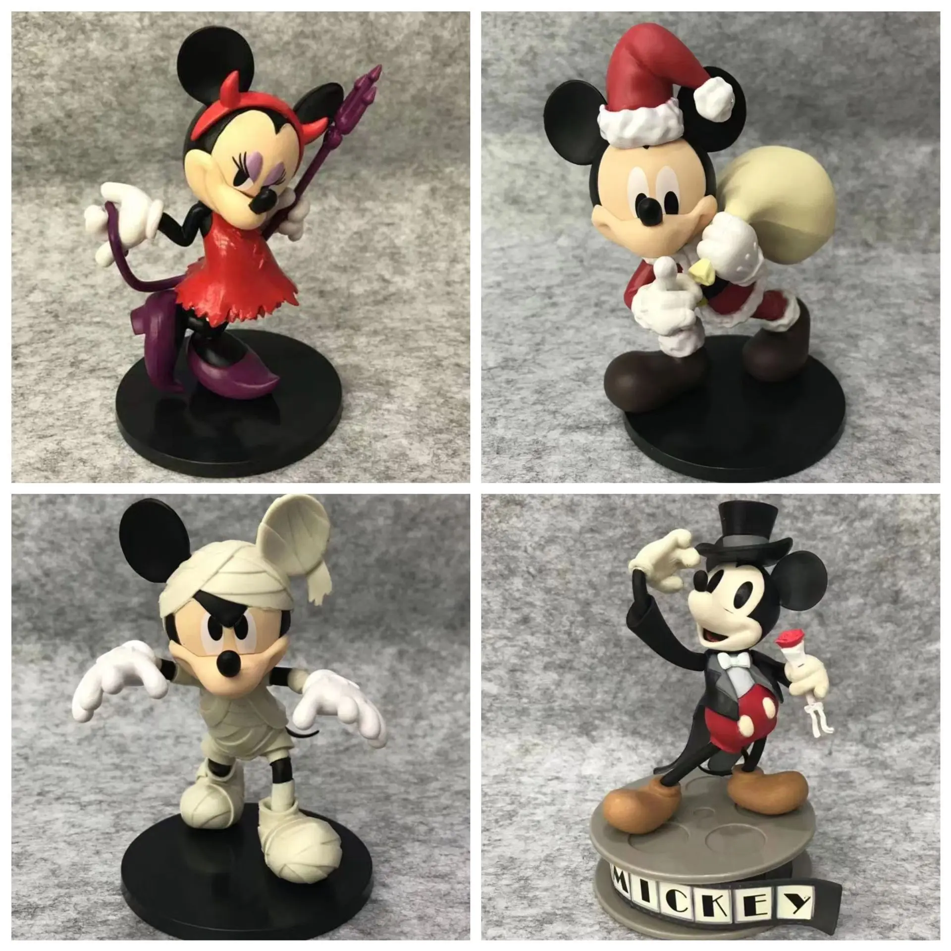 

Disney Christmas Mickey Mouse Mickey Mummy Little Devil Minnie Boxed Doll Model Toy Halloween Christmas Limited Edition