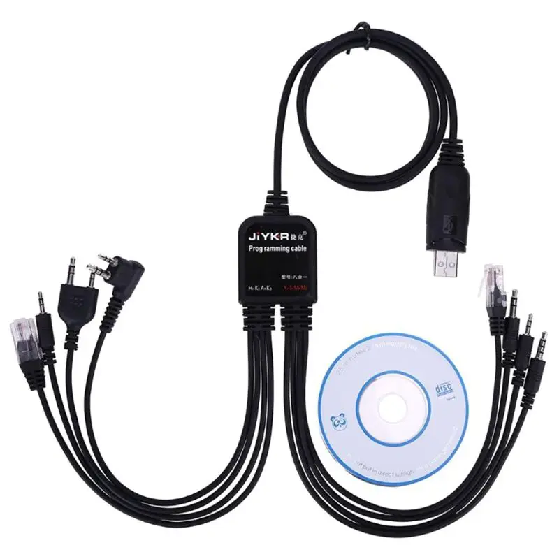 8 in 1 USB Programming Cable for Baofeng for . for Kenwood TYT QYT multiple Radios 1.for 4.26 ft