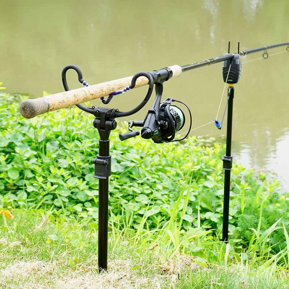 Hirisi AC301 Karpfenangel-Rutengriff aus Gummi mit 3/8-Zoll-Universalgewinde, Rod Pod Bank Stick Zubehör für Großkarpfenangeln – Detail 6