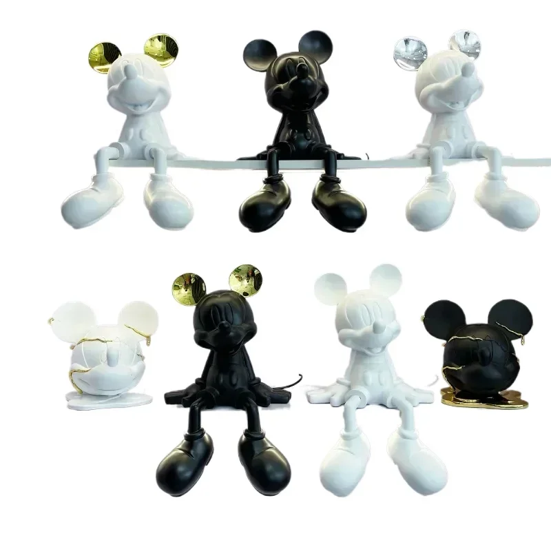 48cm Disney Classic Mickey Mouse Sitting Model Action Figure Resin Statue Figurine Home Room Decor Ornament Arts and Crafts gift