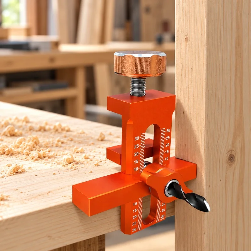 Dual-Function Rebound and Punch Tool for Precise Installation of Cabinet and Wardrobe Doors