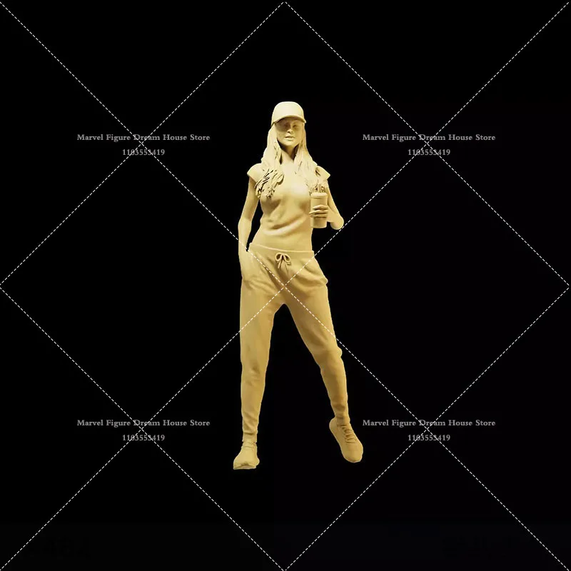 نموذج شكل أكشن صغير للفتيات ، دمية مشهد مصغرة ، موضة بيضاء اللون ، فتيات الشوارع ، إصدارات متعددة ، بهو ، من من من من من من ؟