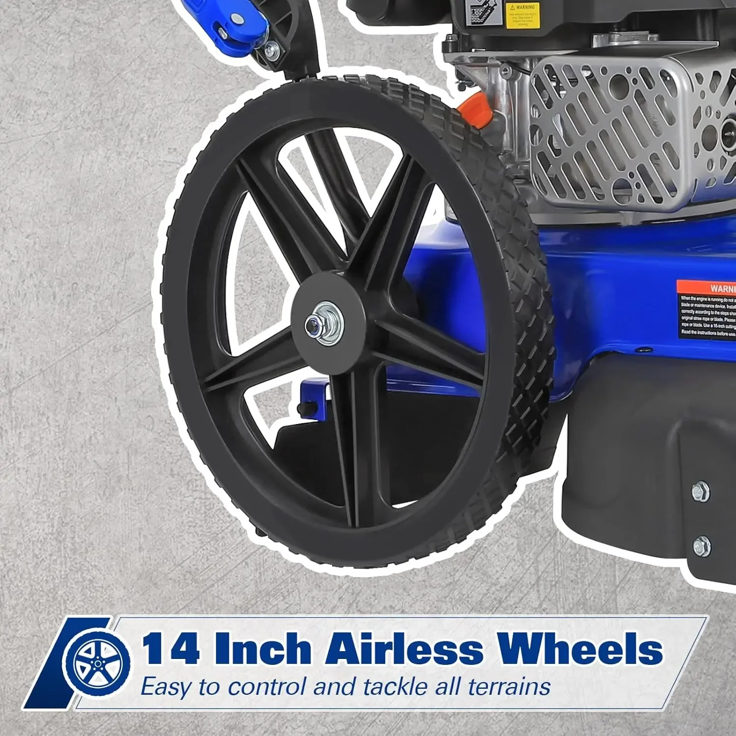 [مخزون محدود، اشتر الآن! ]Walk Behind String Trimmer، 170cc 4-Cycle Gas Brush Hog Mower، قطر القطع 22 بوصة، دفع الاعشاب الأكل