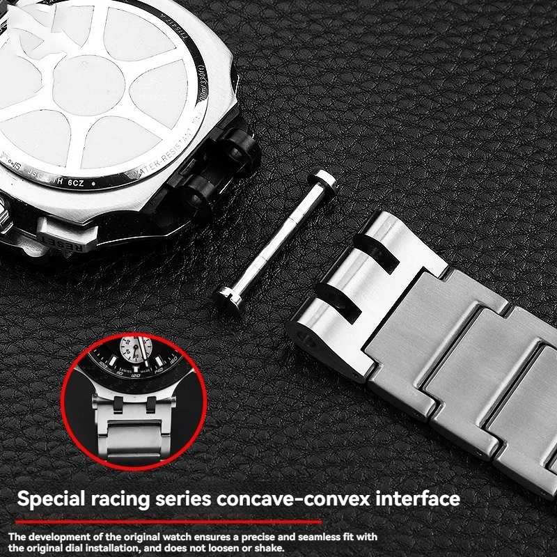 Moto GP Titanium Aluminum Alloy Watch Chain For Tissot Racing T115 Series Strap T115.417 Series 22mm Men\'s Watchband with Tools