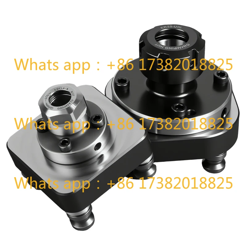 Four or five axis high precision ER chuck seat ER16/20/25/32/40 straight hole clip seat four holes seven holes