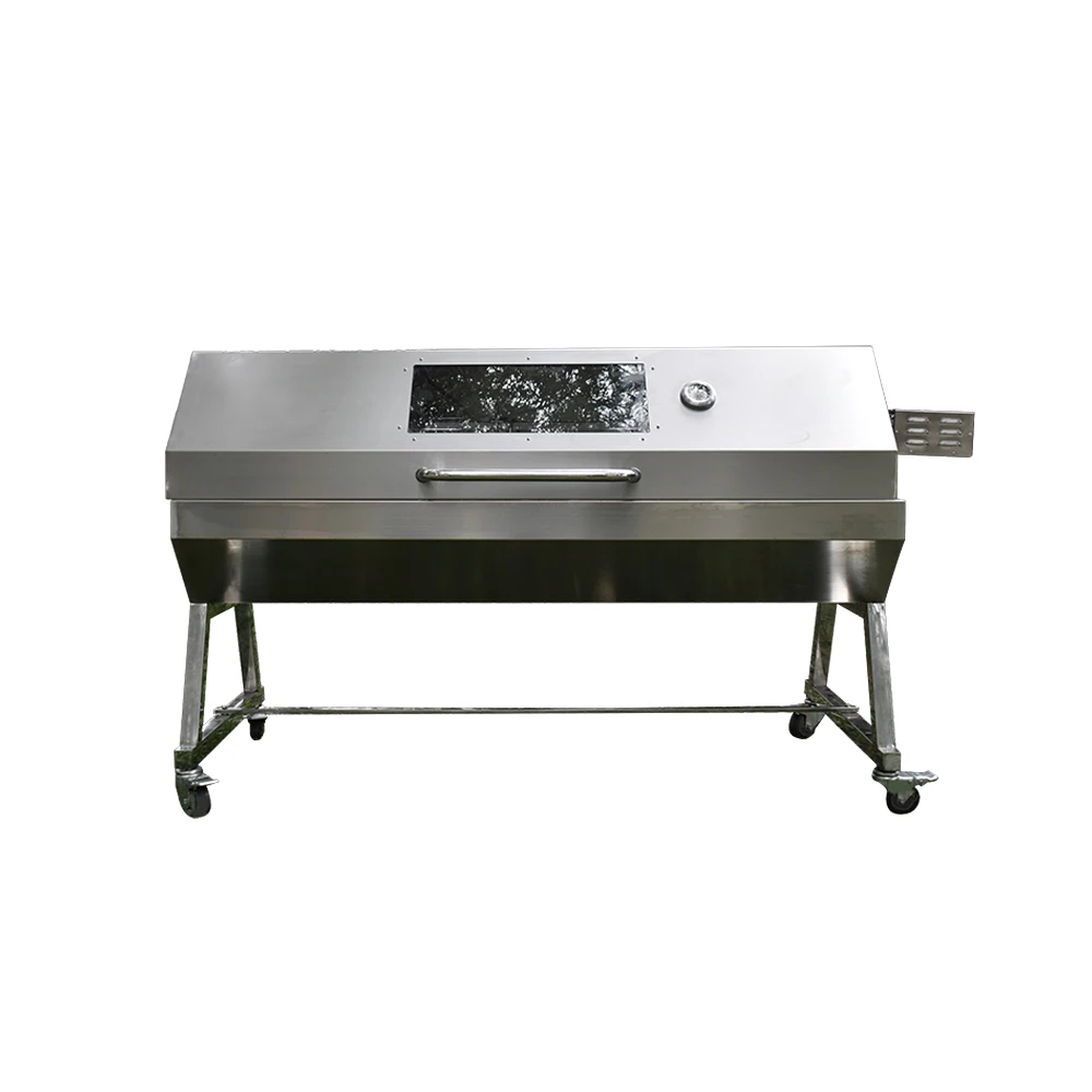 Factory Custom Homemade Commercial Large Charcoal Bbq Spits Rotisserie Grill for Sale