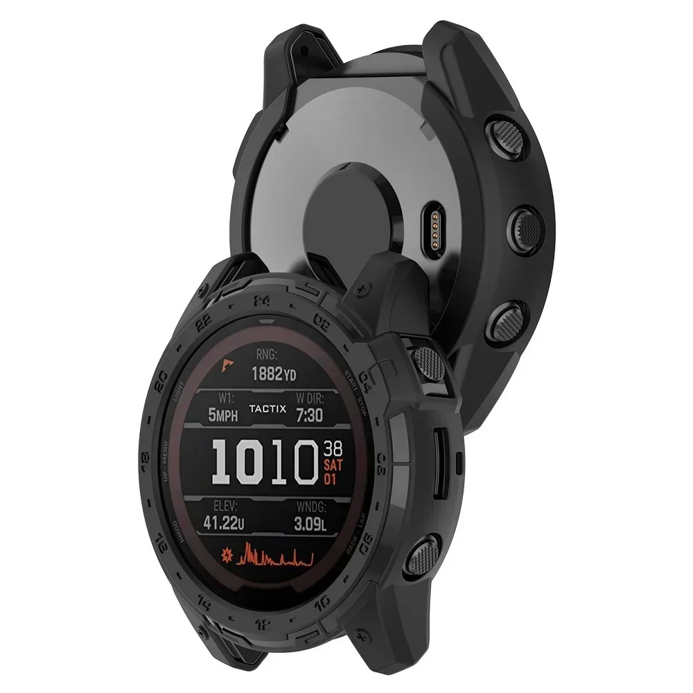 Soft Silicone TPU Case for Garmin Fenix 7X Pro 6X 5X Tactix 7 Pro Fenix 7 6 5 Enduro 2 Transparent Case for Garmin Tactix 7