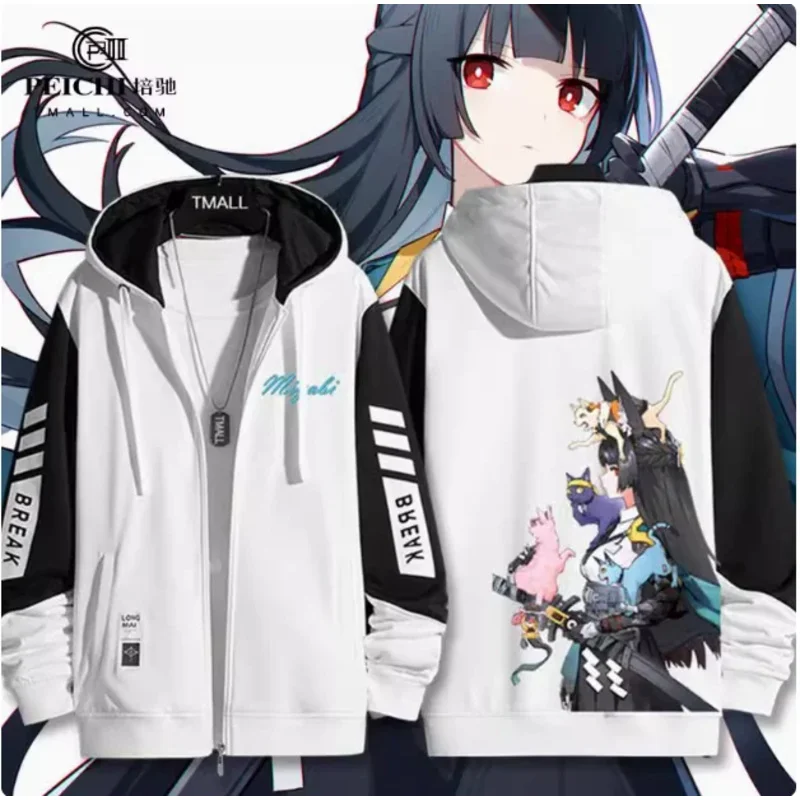 

Аниме Zenless Zone Zero Hoshimi Miyabi Толстовка с капюшоном Косплей Осень Зима Мужчины Женщины Пальто Свободная куртка Топы