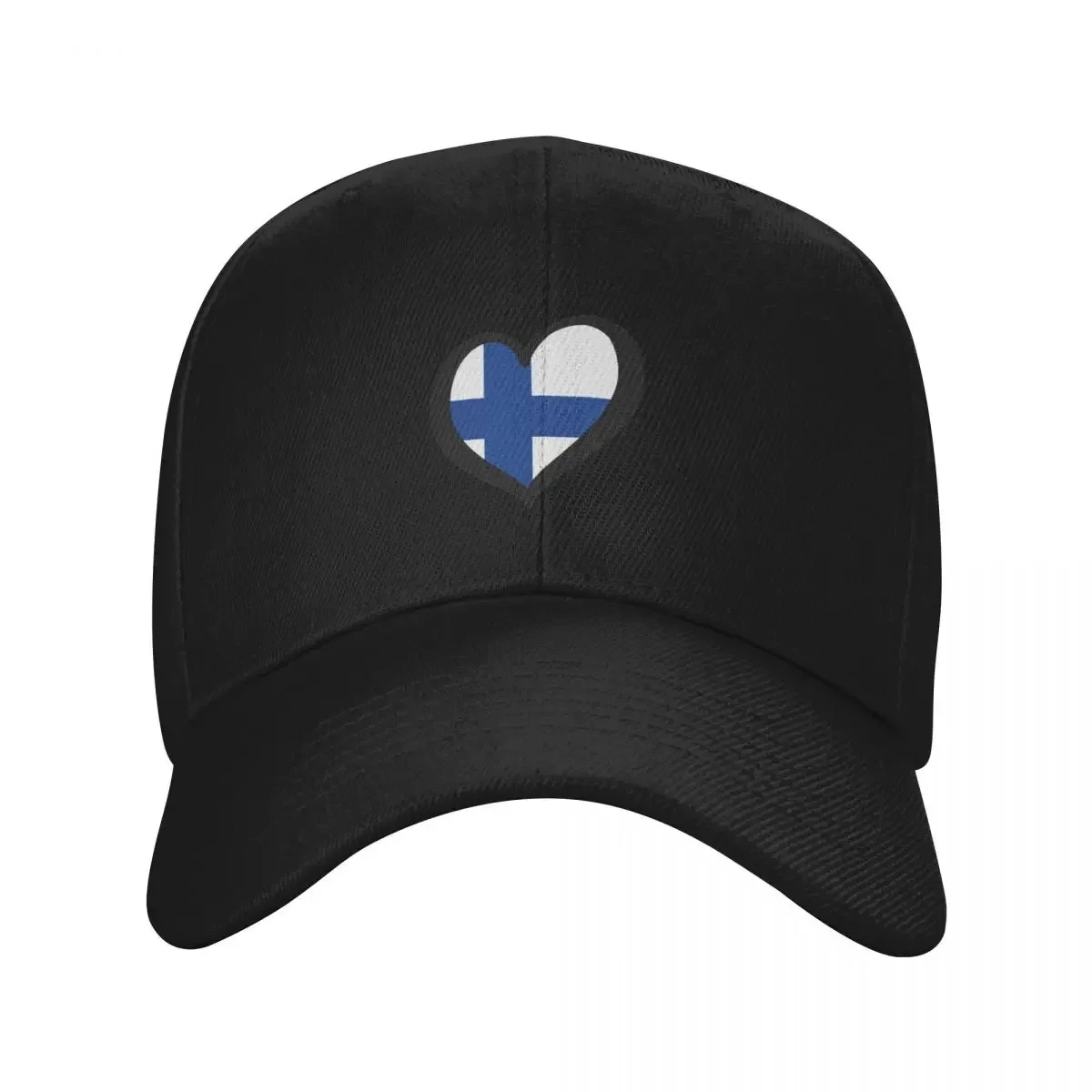 

Eurovision-style Heart - Finland Baseball Cap Designer Hat Trucker Hat Christmas Hat hard Woman Men's