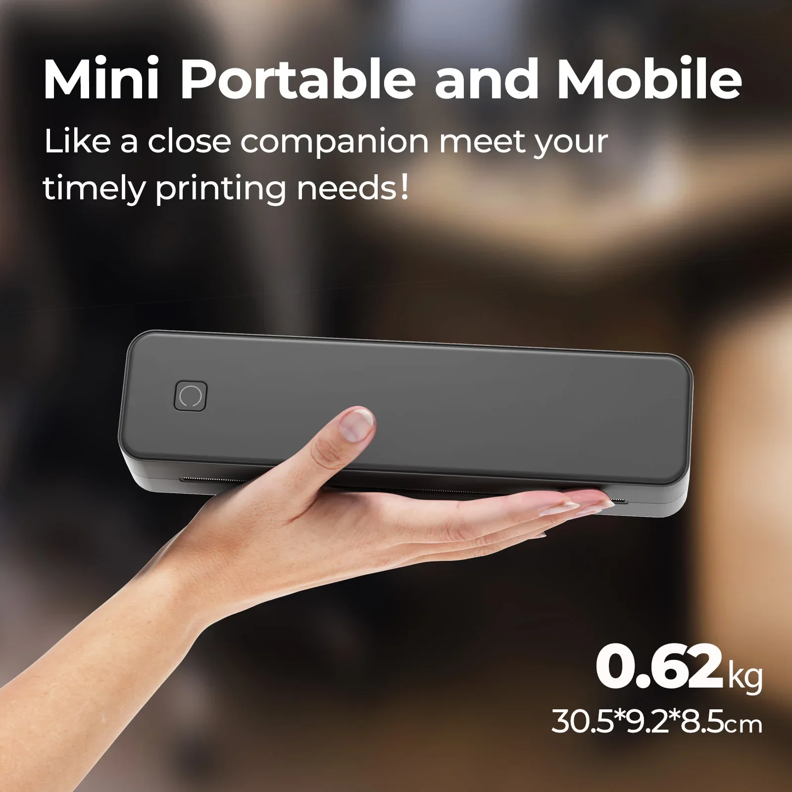 MT80 Thermal Printer A4 Document Printer Bluetooth Connection Portable Inkless Printer For Office Label Tattoo Printing