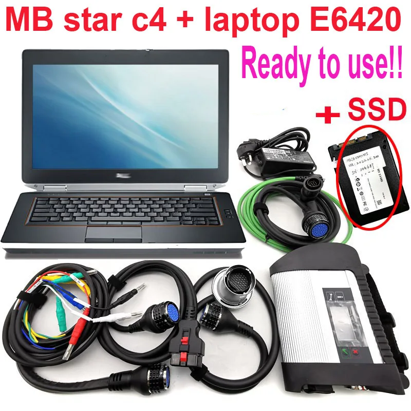 

MB Star C4 interface SD Connect PC E6420 Diagnosis DAS System Compact 4 Multiplexer For Diag SD C4 with Wifi HHT Diagnostic tool