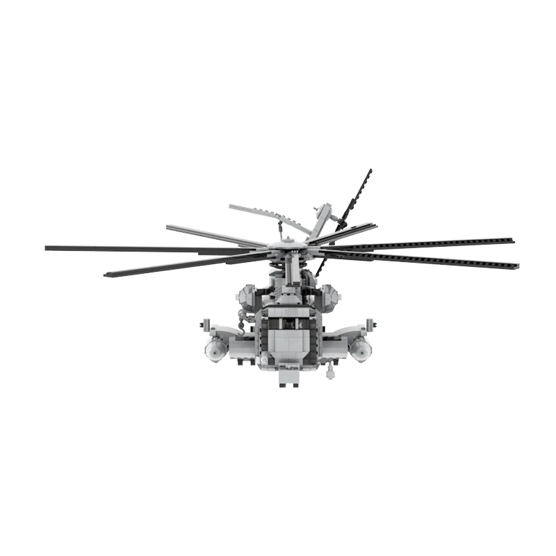 WW II US Military CH-53 Super Stallion Transport Helicopters Building Block Aircraft Personnel Carrier Model Brick Toy Gifts