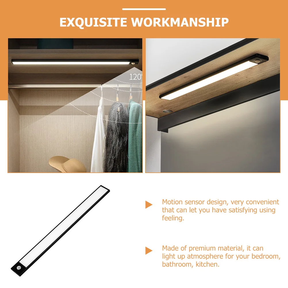 

Motion Sensor Led Night Lamp For Bedroom Bathroom Cabinet Warm Light Energy Saving Wall Mounted Nightlight Decorative