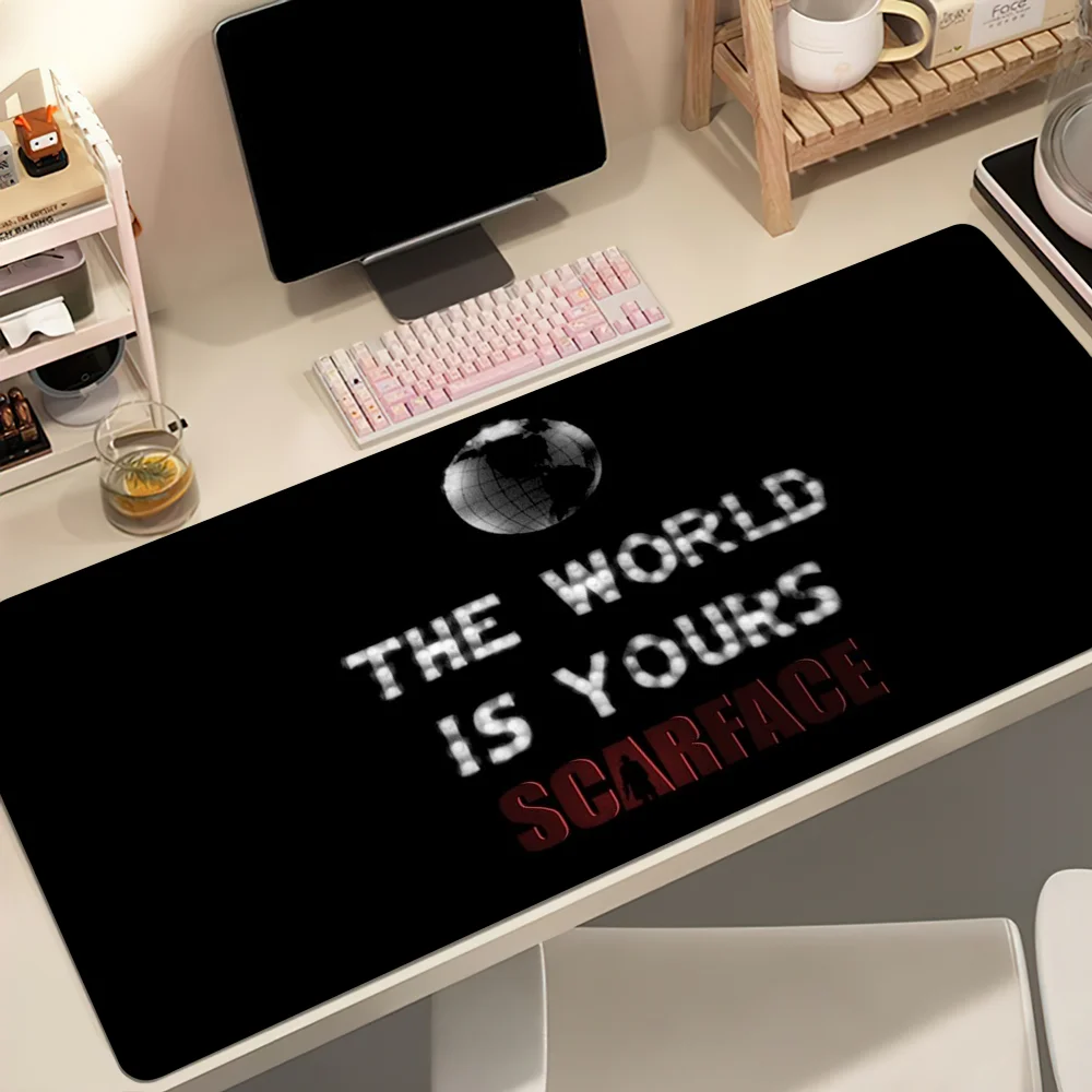 Scarfaces The World Is Yours Mouse Pad Non-slip Thickened MousePad Student Gaming Cushion Large Writing Lockedge Office