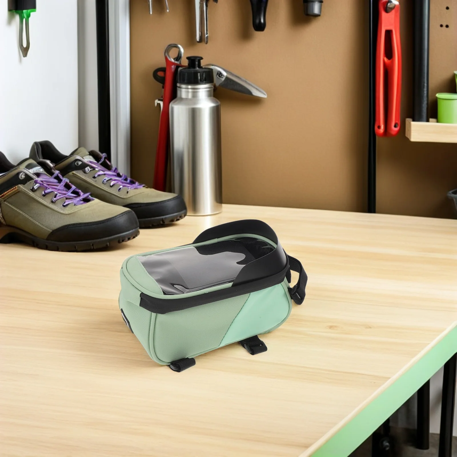 

Bike Phone Mount Bag 6.5 Inch Waterproof Top Tube Case Bicycle Pouch Front Frame Saddle Handlebar Storage Cycling Accessory