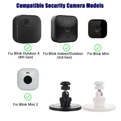 Durable Magnetic Wall Mount Bracket For Blink XT2 Cameras Blink Outdoor 3rd Gen XT3 Blink Camera White 2PCS