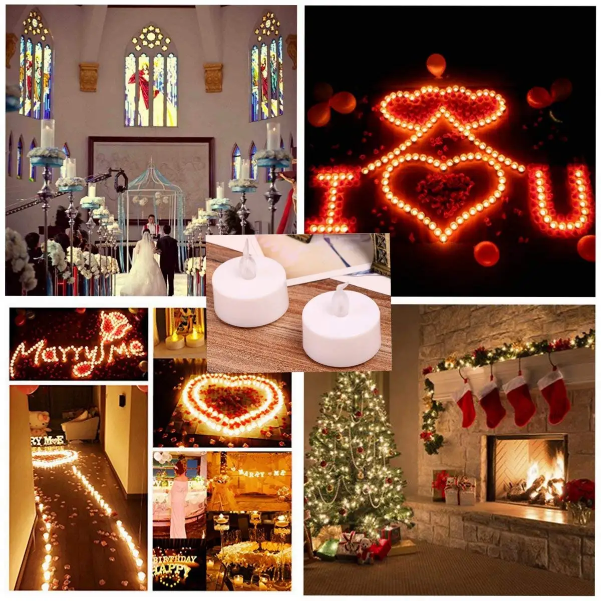 

12pcs LED Electronic Candles Night Lamp Safe Kids Pets Energy Saving Decor Birthday Wedding Table Top LED Lighting