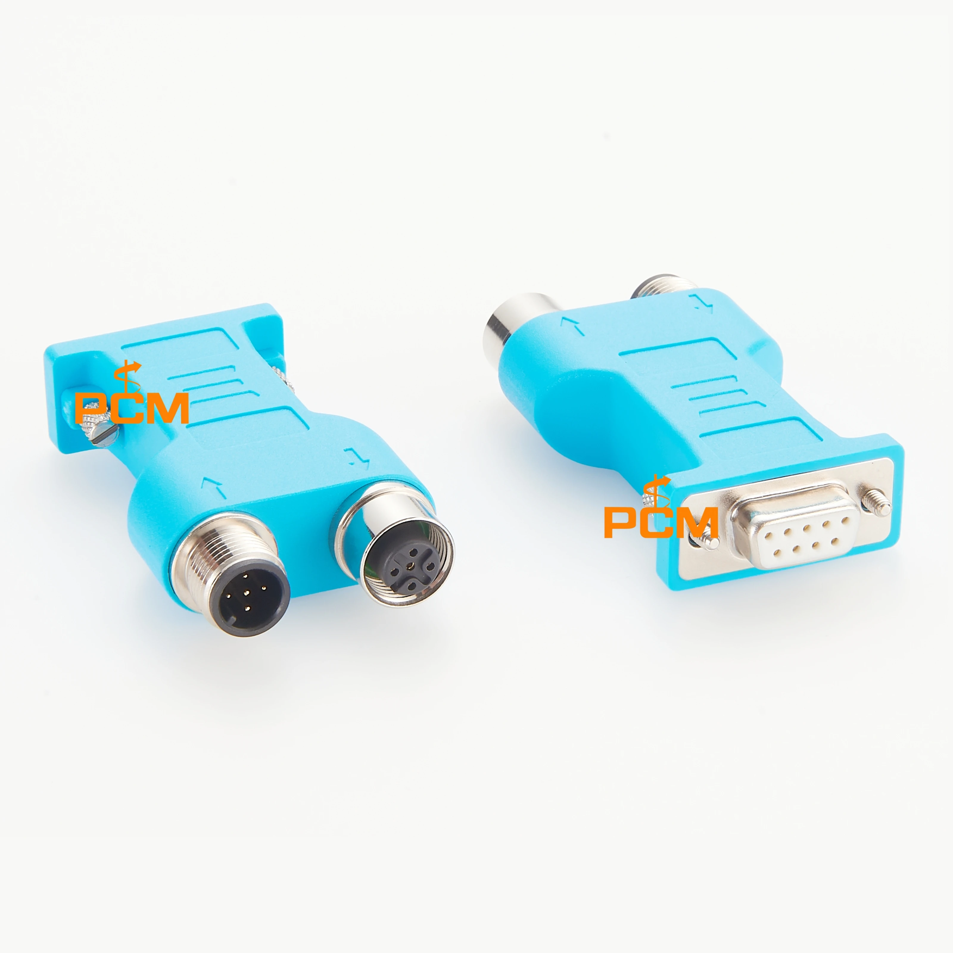 Compatible Phoenix Contact SUBCON-PLUS-CAN/AX/M12 D-SUB Bus Connector to M12 Cable A-code axial 180 degree CAN Bus CANopen