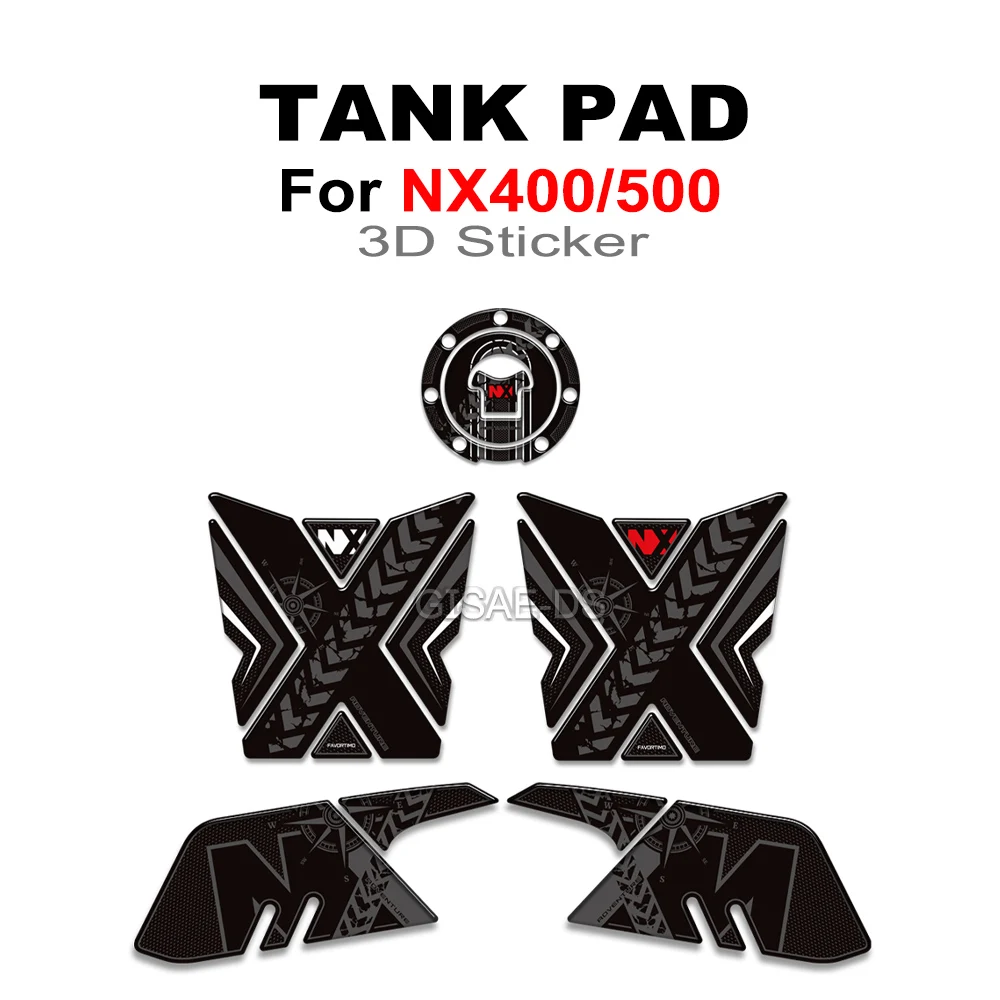 

NX400 Motorcycle NX500 Tank Pad Stickers Side Grips Gas Fuel Oil Kit Knee Protector Decals For Honda NX400 NX500 NX 400 500 2024