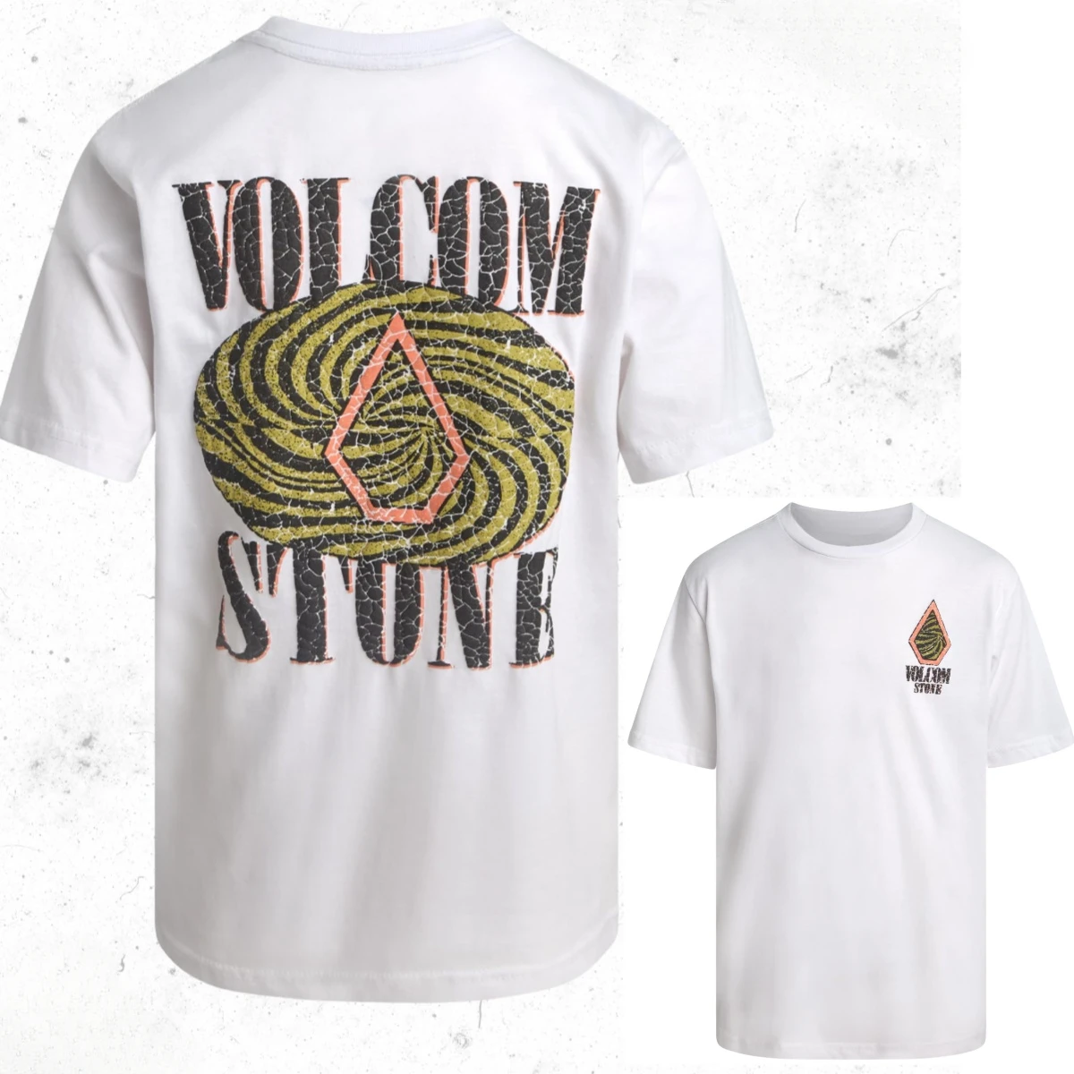 Volcom T-shirt Cotton Blend Short Sleeve Graphic Tees for Men Women Graphic Cotton High-end Luxury Unisex Style