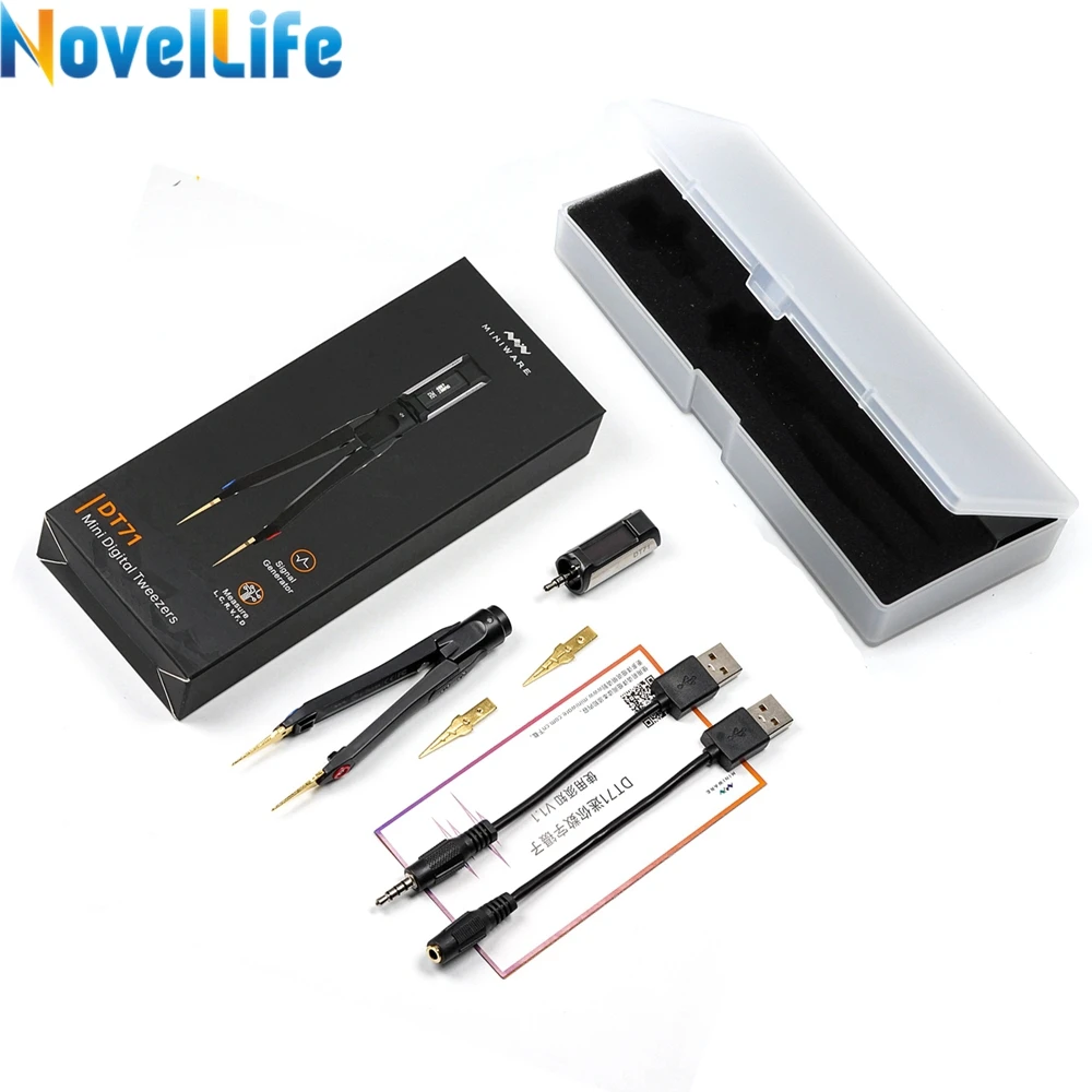 DT71 Mini Digital Tweezers Smart SMD Tester Portable LCR Meter
