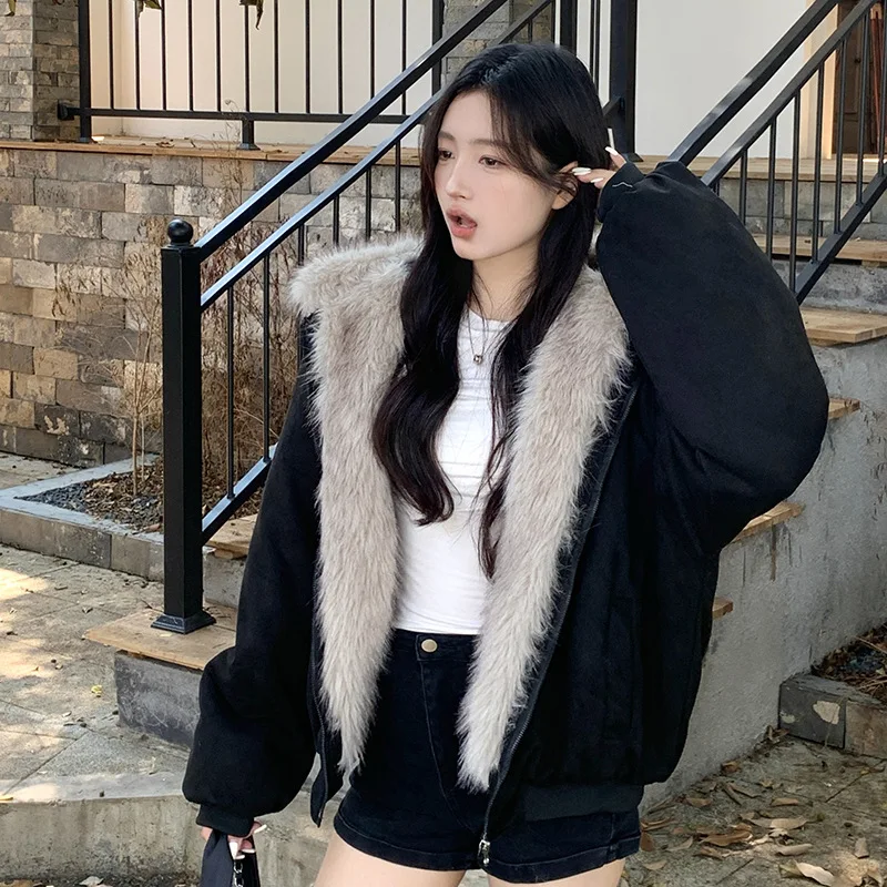 

Y2K корейский стиль хлебное пальто теплая универсальная верхняя одежда с длинными рукавами зима 2025 женская хлопковая куртка-пуховик