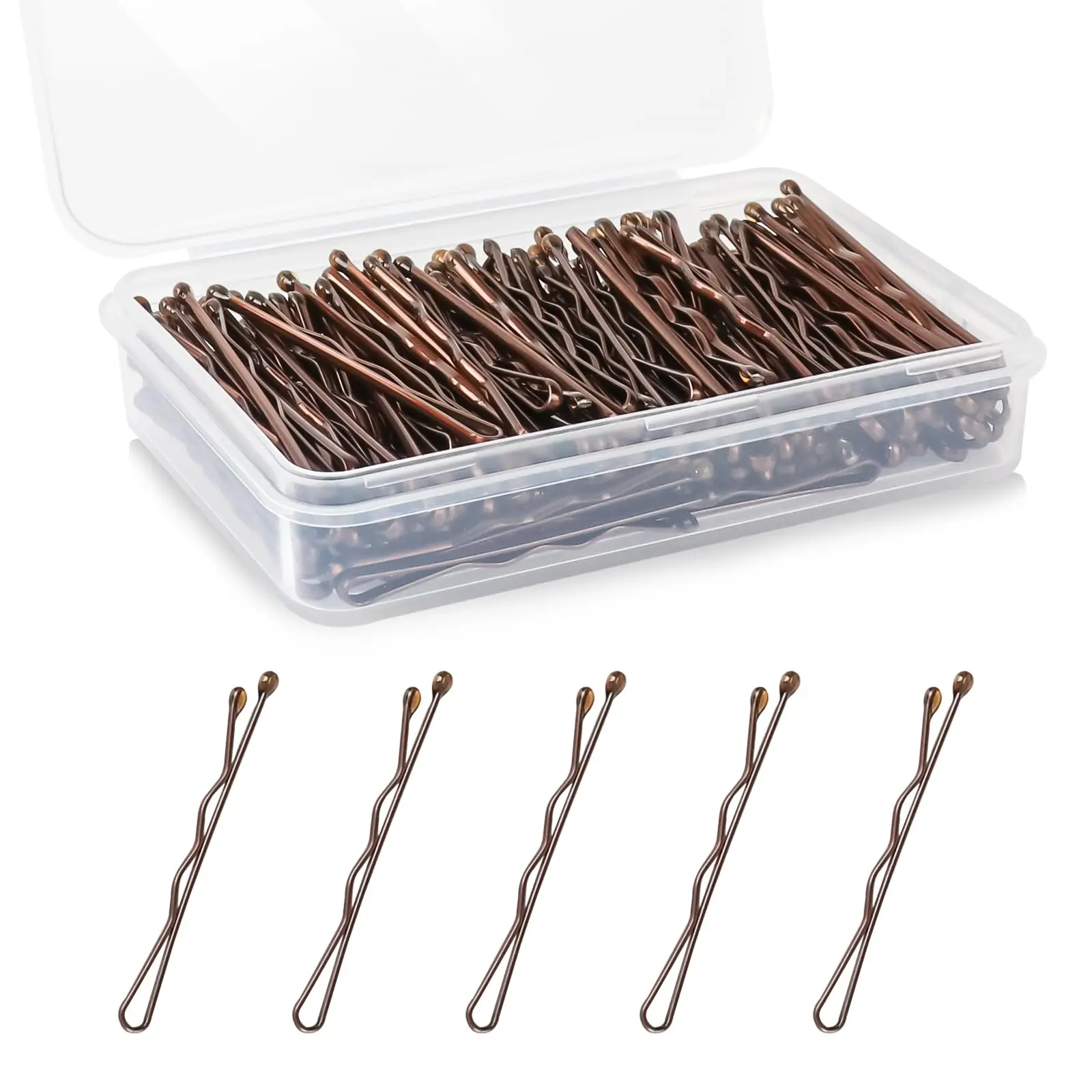 

Mini Bobby Pins, 150 Count 1.38 Inch Small Hair Bobby Pins with Storage Box for Kids, Girls and Women