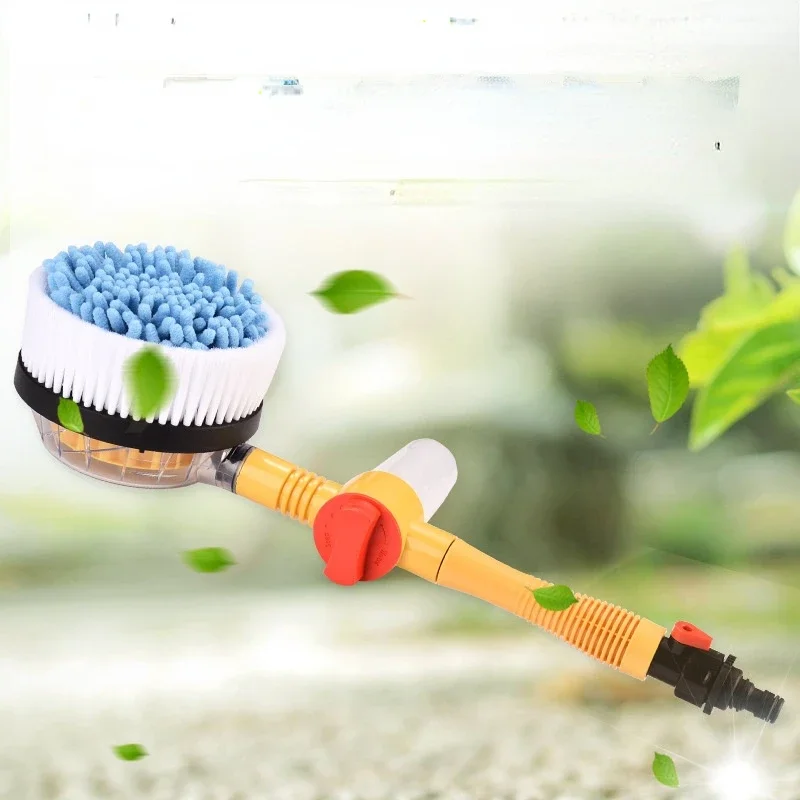 

1Set Automatic Car Foam Brush Wash Professional Spray Foam Rotating Brush Portable Auto Clean Tools Wash Switch Water Flow