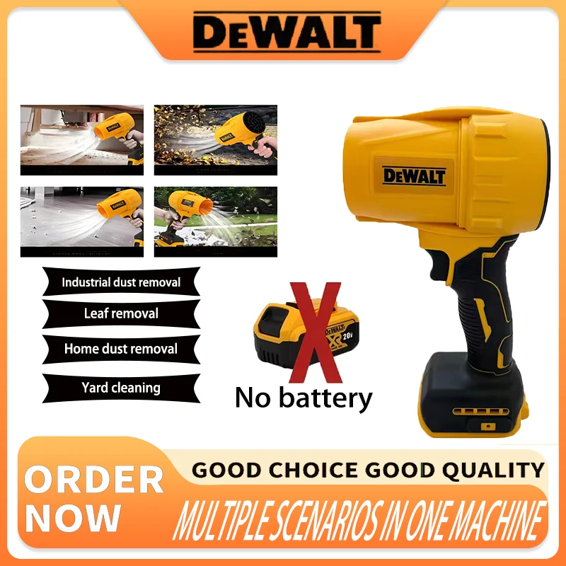 

Dewalt 30000RPM Brushless Air Blower Cordless Turbo Fan Handheld Violent Fan Dryer 20V Rechargeable Dust Blowing Tool 2025 New