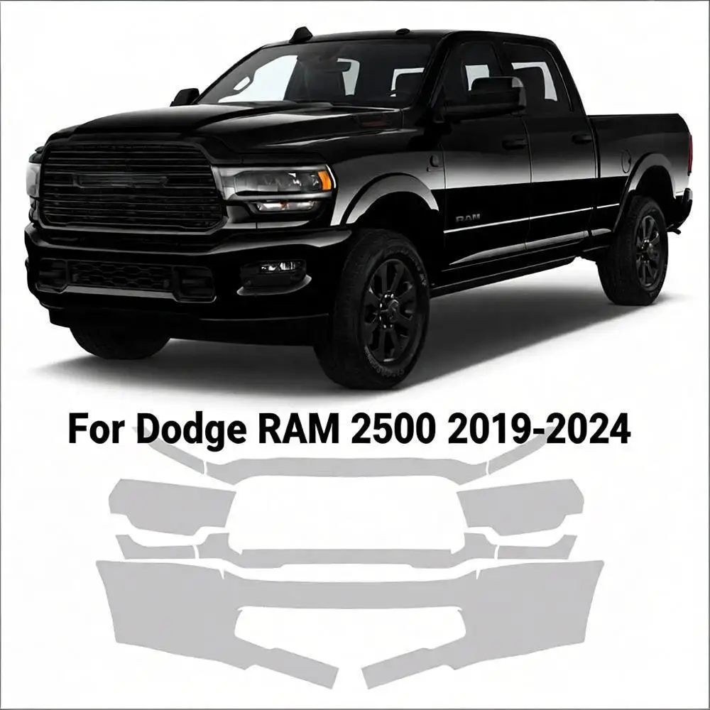 

For Dodge RAM 2500 2019-2024 TPU Paint Protection Film Self-Healing Clear Bra Pre-cut PPF Car Body Anti-Scratch Resistant