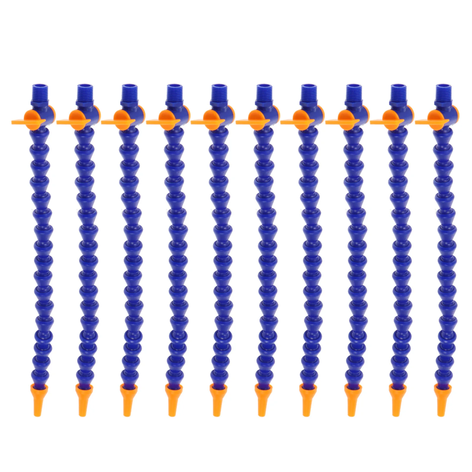 

10pcs Flexible Plastic Cooling Hoses Round Nozzle Oil Coolant High Temperature Resistant Long Lasting Premium Cooling
