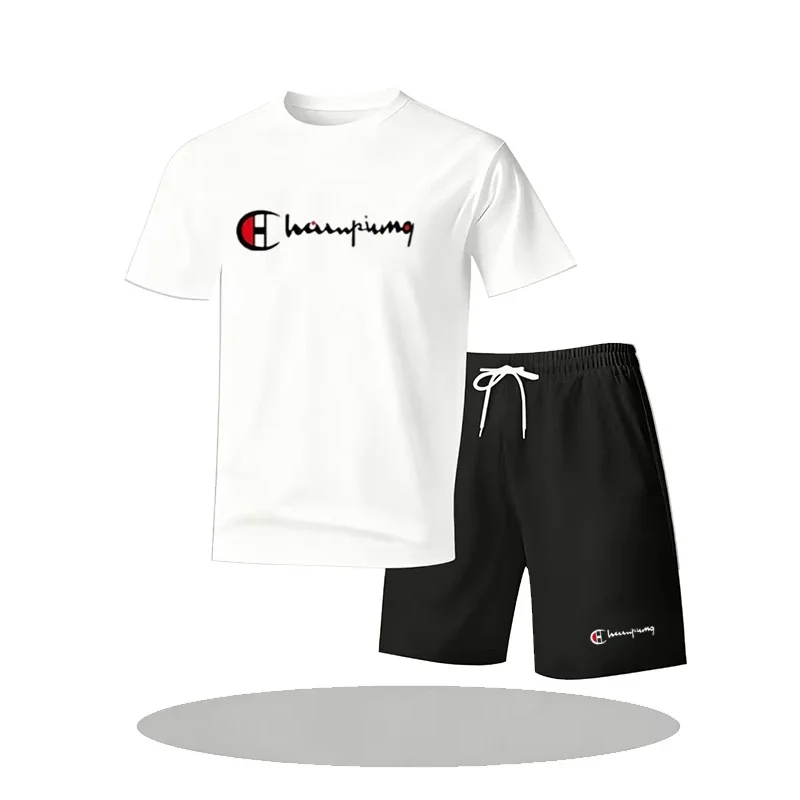Herren Fitness-Set: Kurzarm-Shirt & Shorts