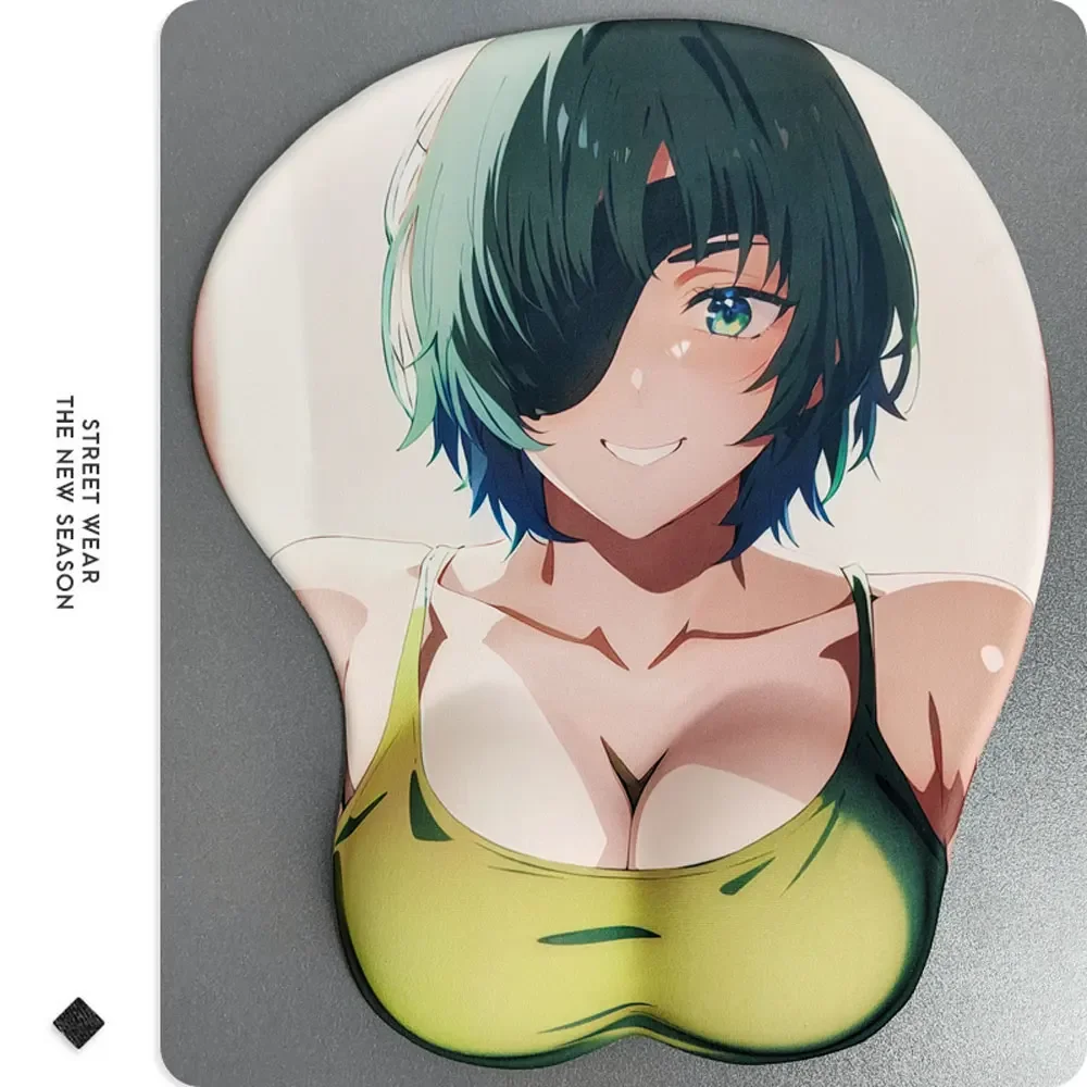 Makima 3D Silicone Mousepad Chainsaw Demon Power Reze Kobeni Himeno 3D Wristband Mouse Pad Anime Sexy 3D Wrist Rest Mouse Mat