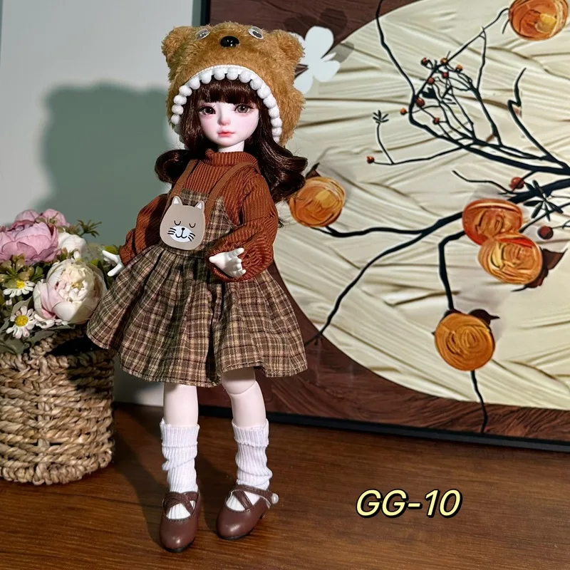 

Bjd 6-Point Sweet Doll Dress Up Dress Up Cute 30cm Fat Body Doll Lolita Dress Up Game Gift For Children
