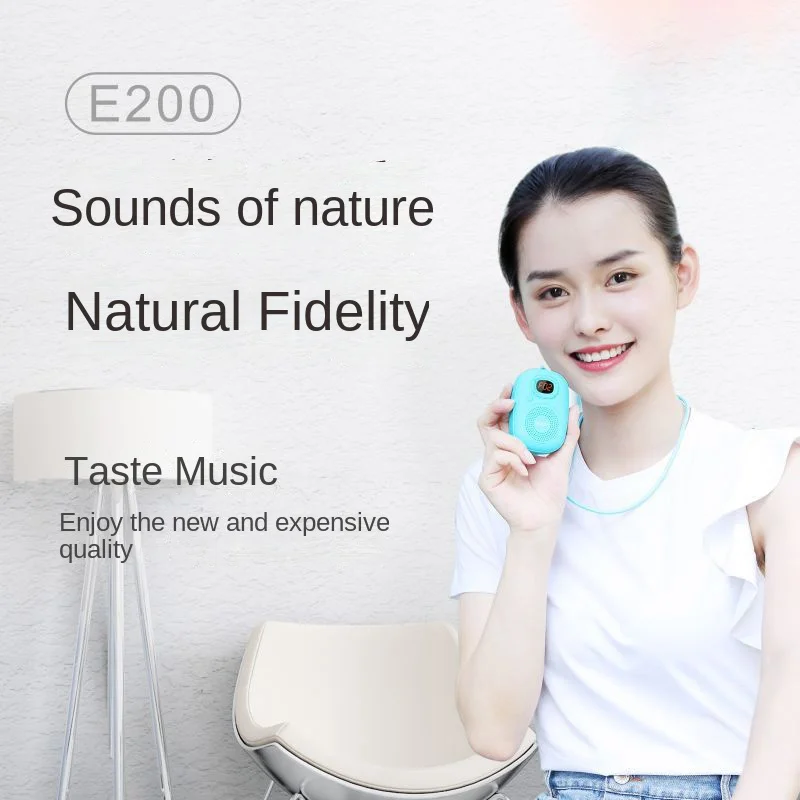 Rolton/ E200 Wireless Bluetooth Speaker Mini Portable Subwoofer LED Display Radio, TF, Bluetooth 4.2 Small Speaker