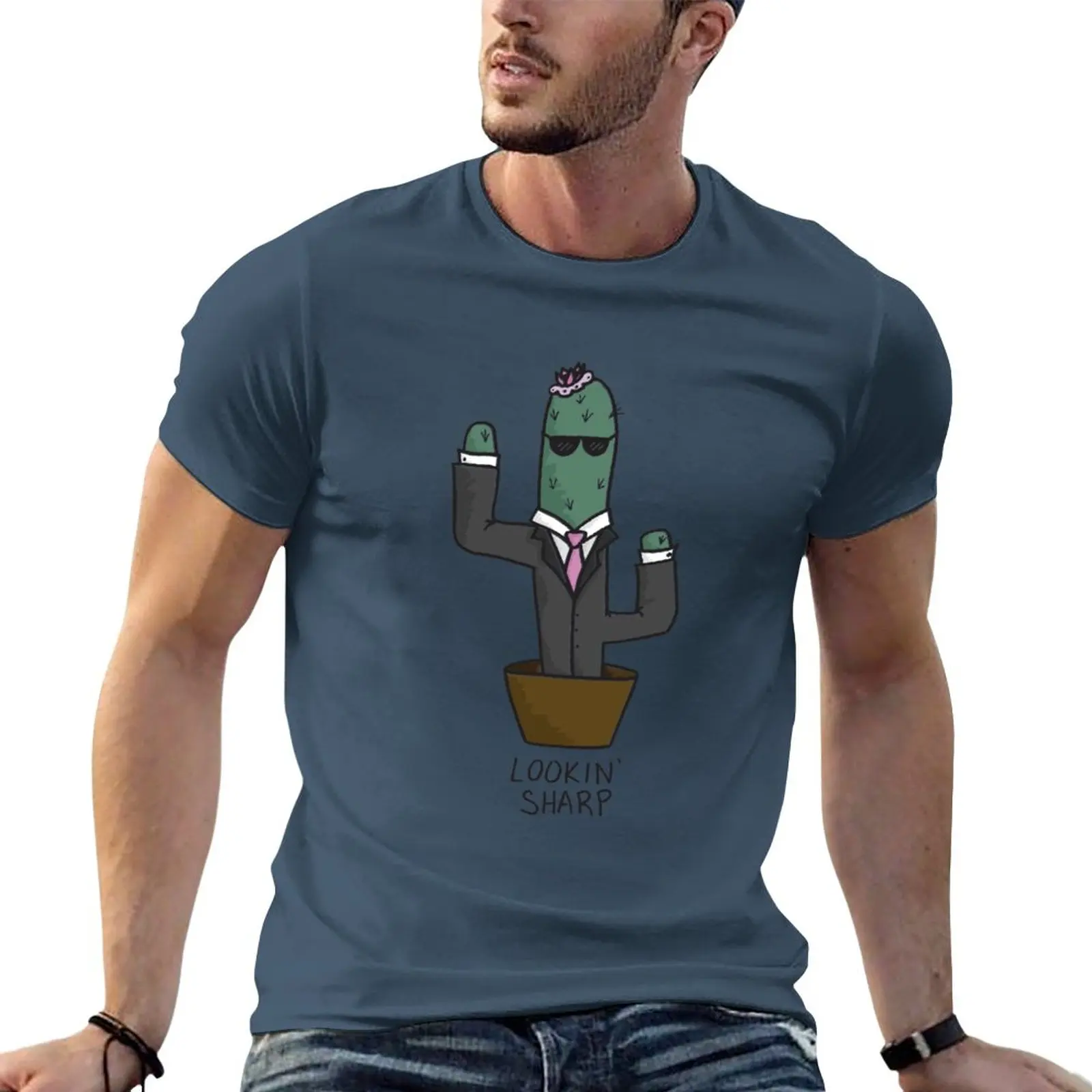 Lookin Sharp Cactus T-Shirt custom t shirts design your own sweat shirts T-shirt for a boy plus size t shirts Men's t shirts