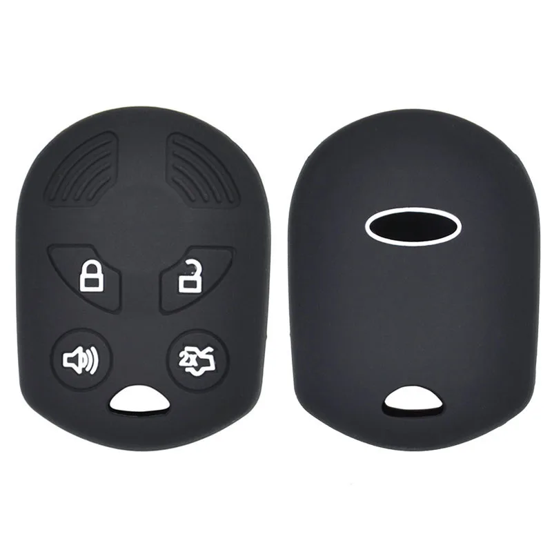 AX per FORD Focus Escape c-max Fusion Edge Expedition Explorer Flex Taurus 4 pulsanti Silicone Car Remote Key Fob Shell Cover Case