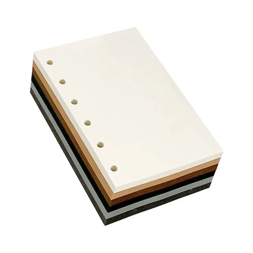 50Sheets A7 Loose-Leaf Notebook Refill Paper Index Inside Page Cards 6-hole Inner Refill Binder Paper Pages