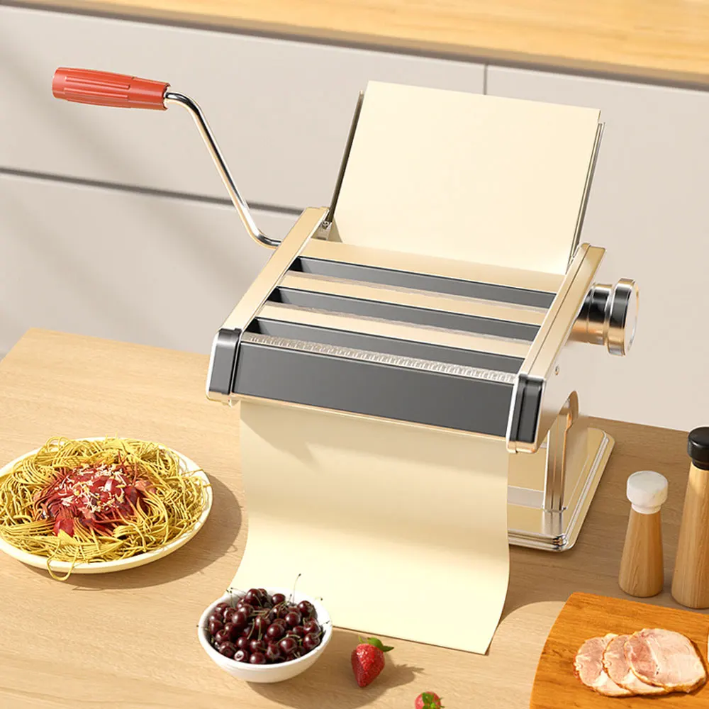 Manual Noodle Machine Pasta Noodle Maker Machine Commercial Household Stainless Steel Noodle Press Spaghetti Machine