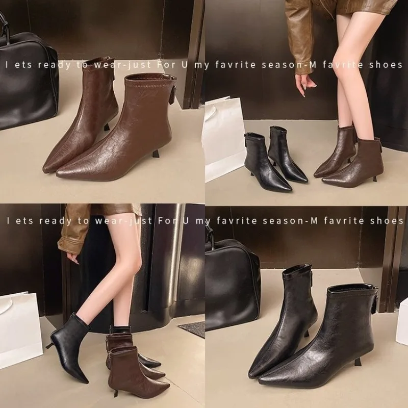 2025 Novas botas femininas com plataforma e calças sem joelho