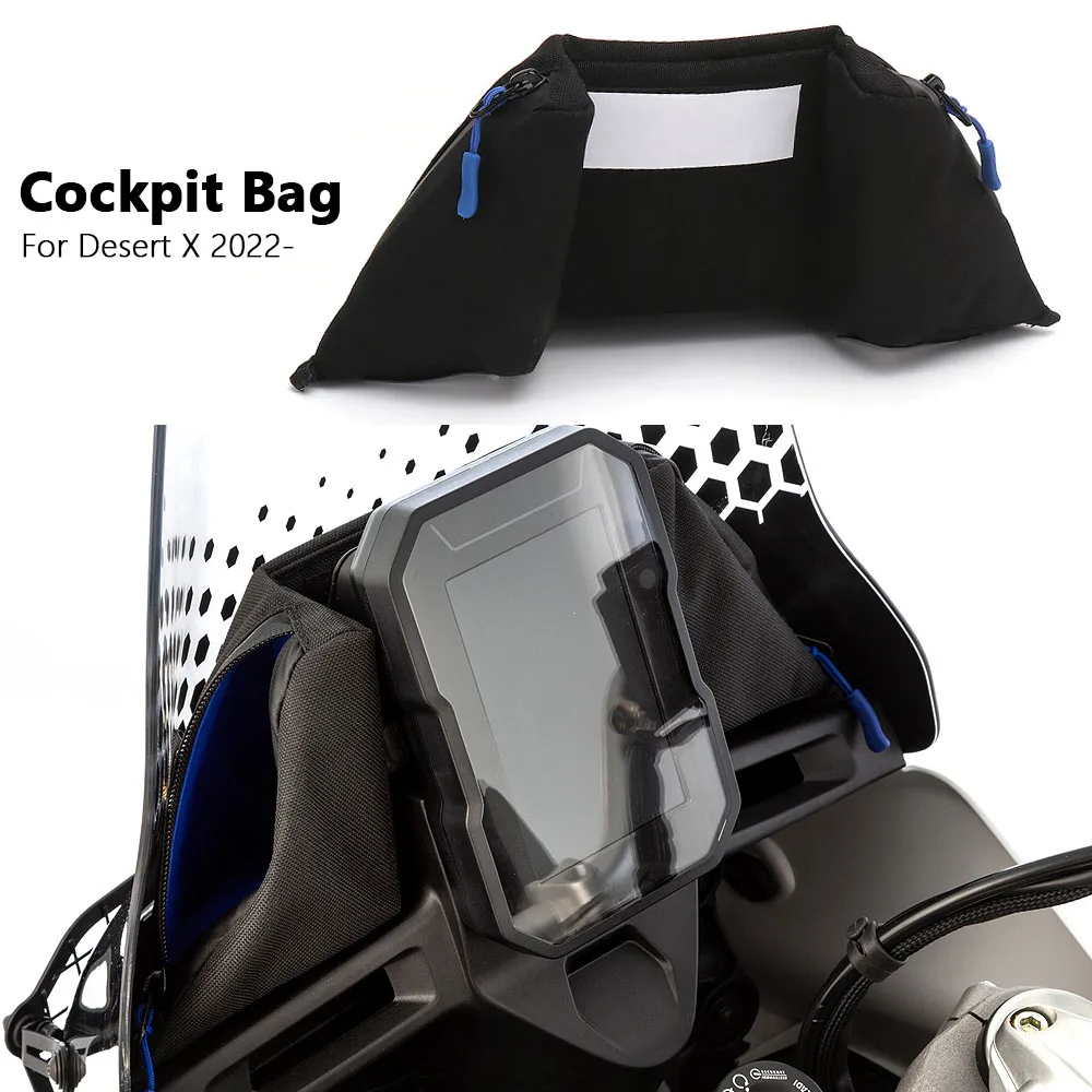 Motorcycle Accessories Cockpit Bag For Ducati DesertX Desert X DESERT X 2022 2023 2024 Tool Waterproof Bags Black