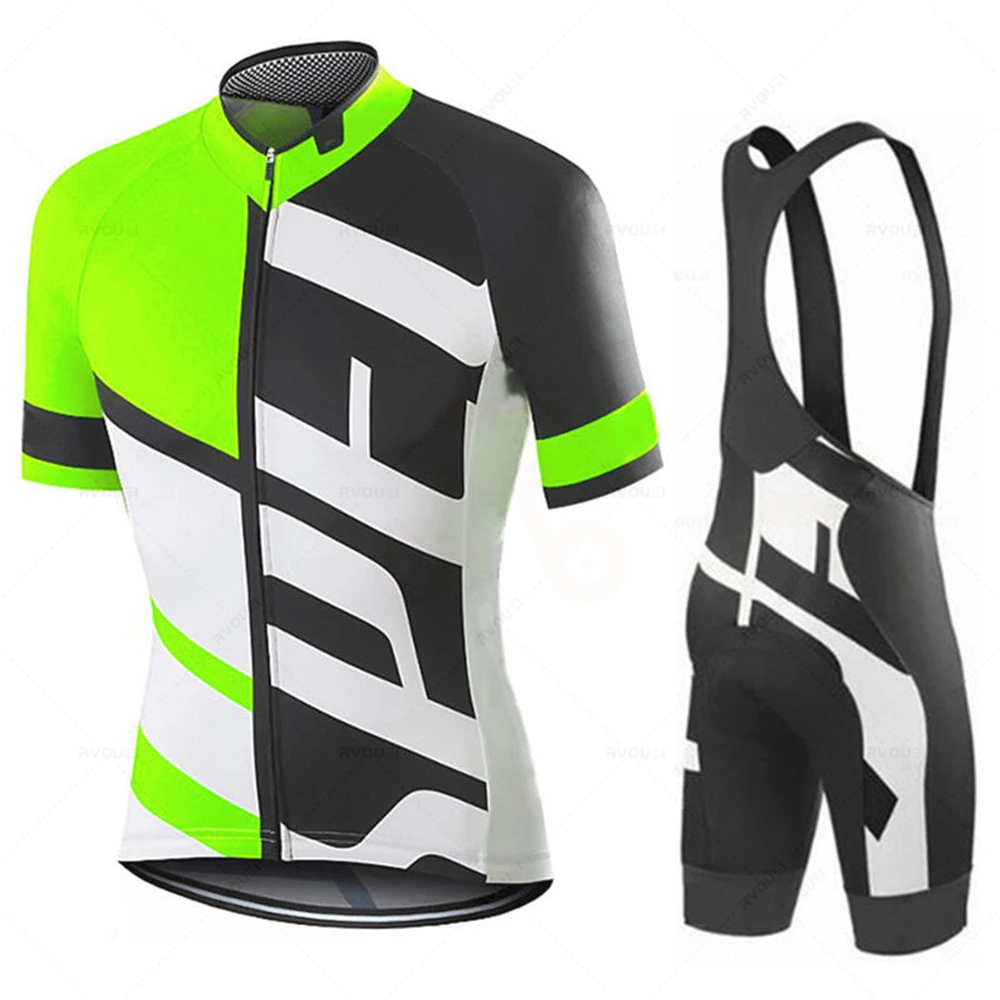 New Summer Pro Team Mans Cycling Jersey Sets Short Sleeve Bicycle Clothing Kit Mtb Bike Wear Triathlon Maillot Ciclismo Hombre