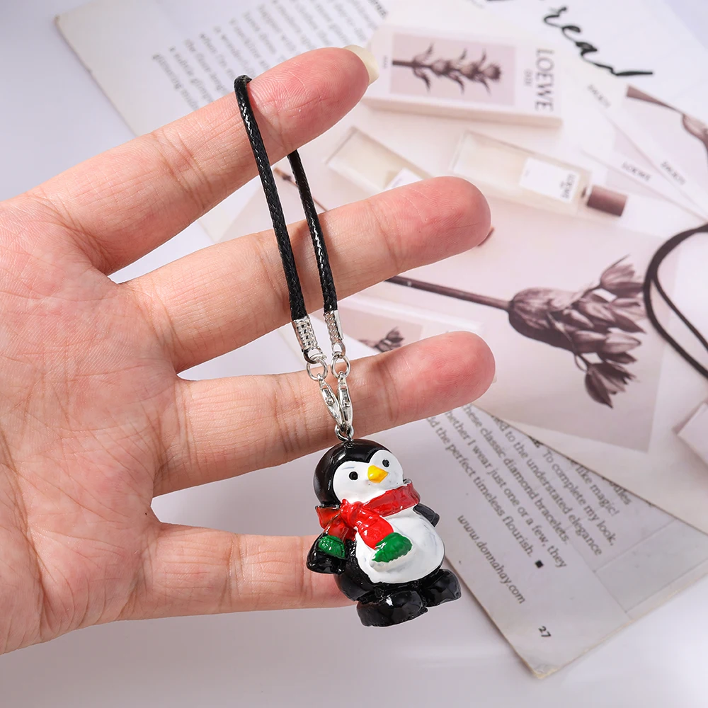 Aihua Niedlicher Schlüsselanhänger, schöner Weihnachtsbaum, Hirsch, Schneemann, Handykette für Frauen und Mädchen, Neujahr, Handtasche, Anhänger, Handyband, Geschenke – Detail 6
