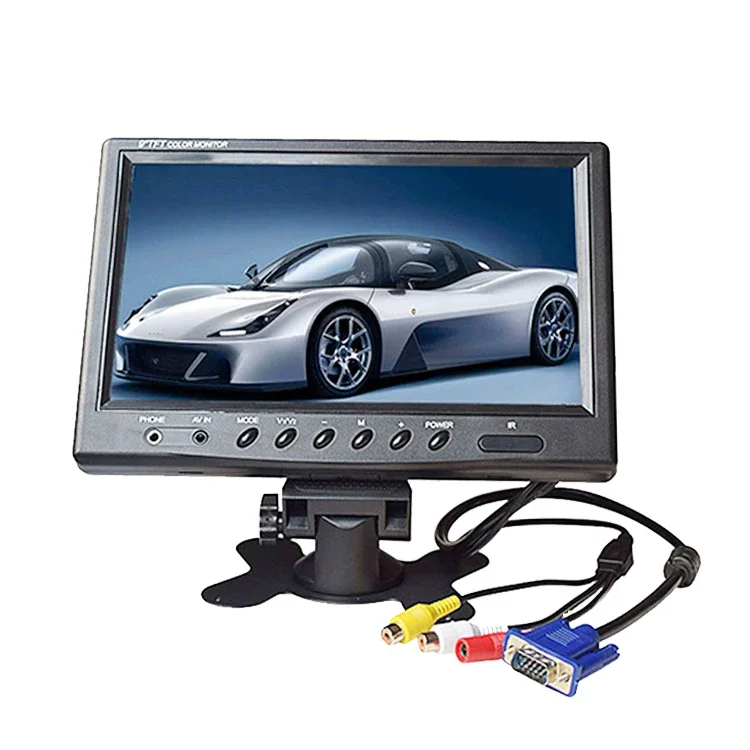 

9 inch TFT LCD color car monitor with VGA av1 av2