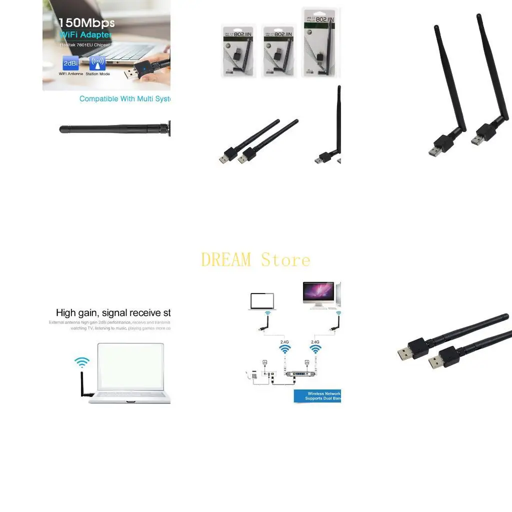 

150Mbps Wireless USB Adapter RTL8188 MTK760 for Fast Speed Internet on Desktops best sale