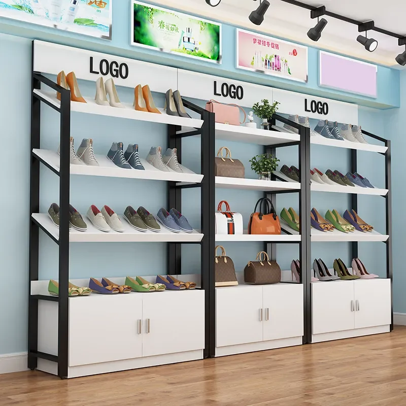 Multi Layer Storage Shelves for Household Room Display Balcony Organization Cosmetics and Shoe Store Rack