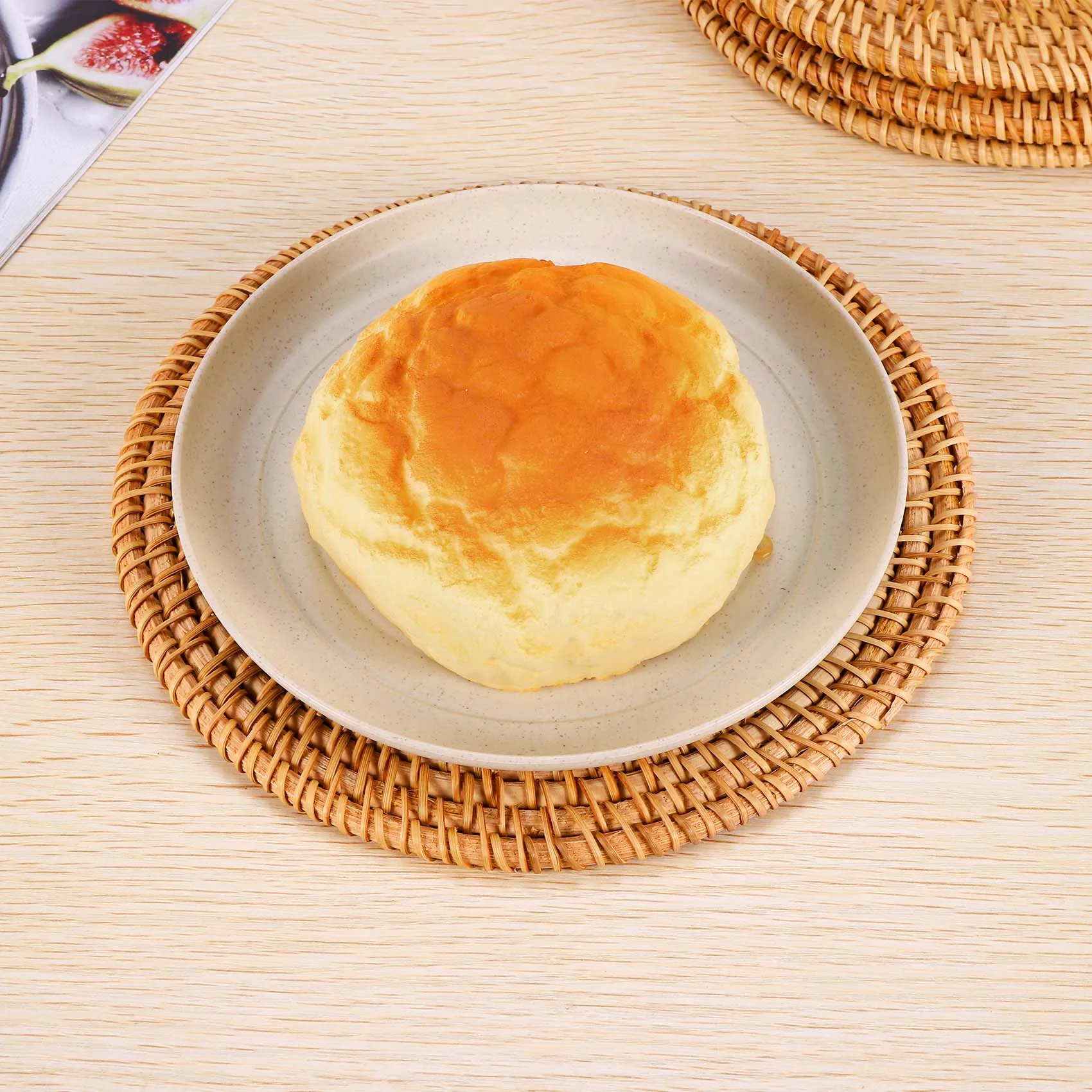 table coasters 4 Pcs Rattan Trivets for Hot Dishes-Insulated Hot Pads Pot Holder for TableHeat Mats for Kitchen