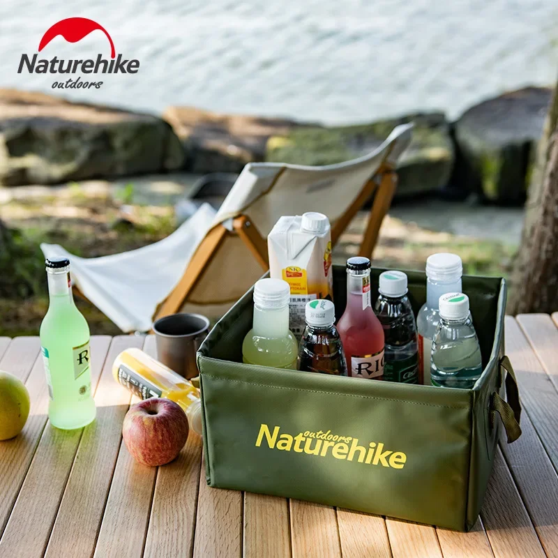 Naturehike Outdoor collapsible square bucket large capacity portable storage bucket home travel bucket image 2